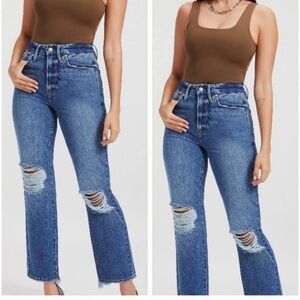 Good American Women's Icon High Waist Step Hem Jeans